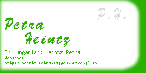 petra heintz business card